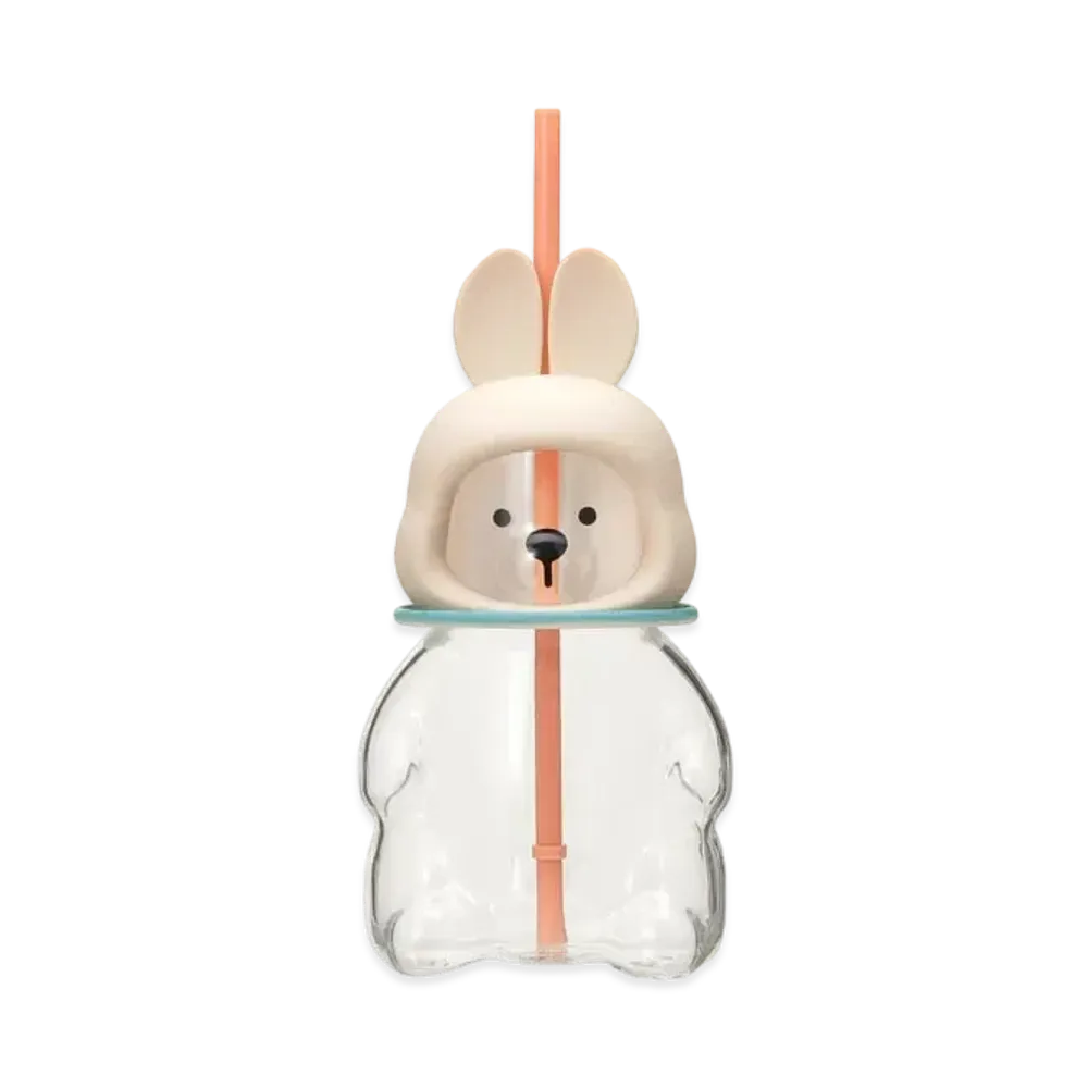 STARBUCKS Glass Tumbler Bearista Astro Rabbit 591ml