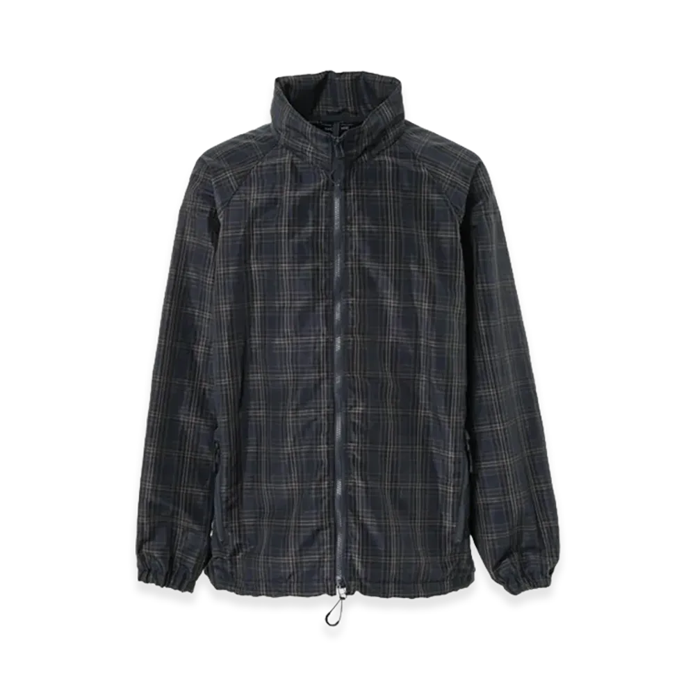 COMME des GARCONS HOMME Polyester Check Pattern Mountain Parka Jacket "Navy"