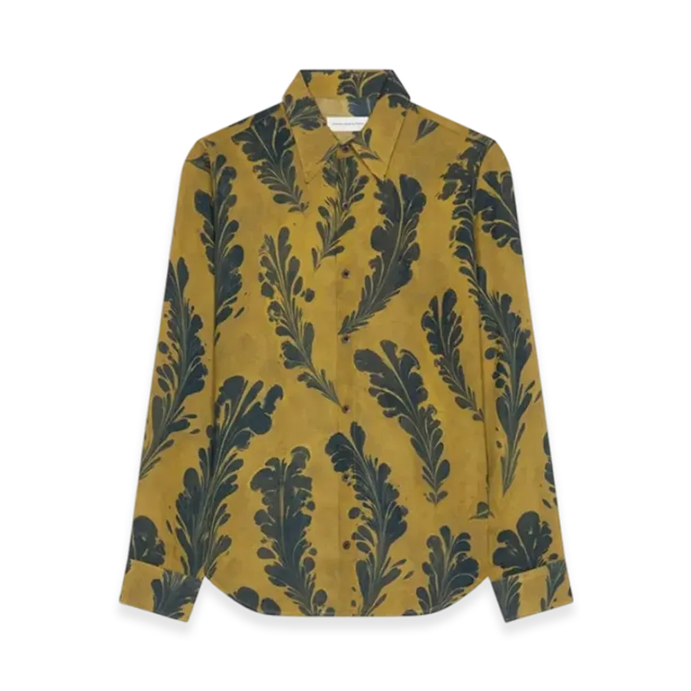 DRIES VAN NOTEN Tight Fit Shirt "Ocra"