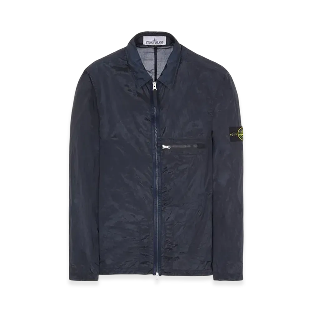 Stone Island 10919 Nylon Metal in Econyl Regenerated Nylon Overshirt -23SS "Navy Blue"