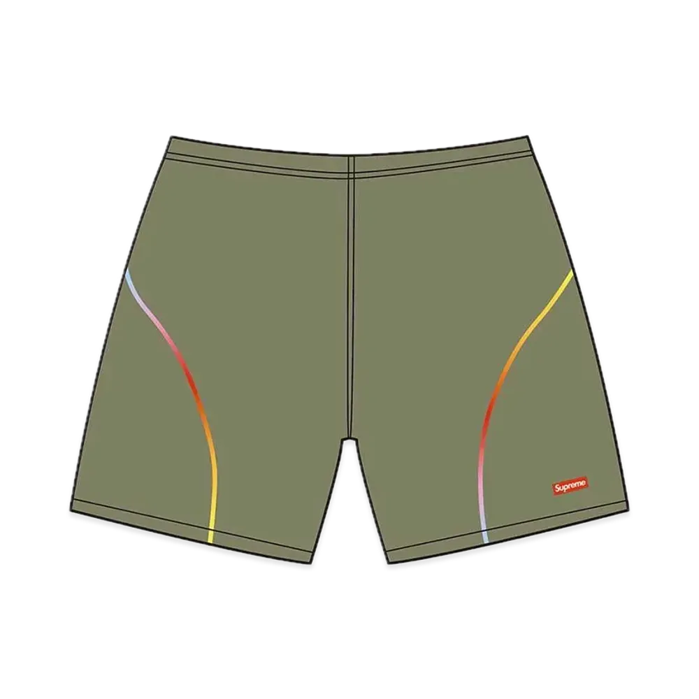 Supreme Gradient Piping Water Short "Olive"