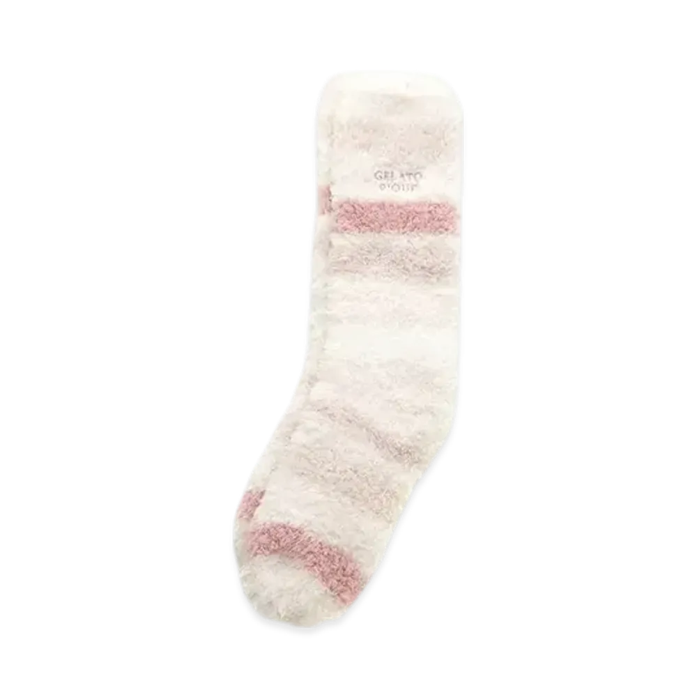 GELATO PIQUE Gelato Random Border Short Socks "Pink"