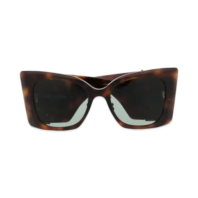 Saint Laurent Women's SL M119/F Blaze Glasses "Brown"
