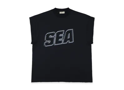 WIND AND SEA Sea Alive Cut Off Tee "Navy"