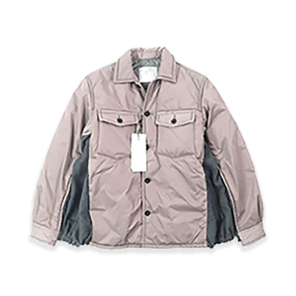 sacai Sports Mix Padded Shirt "Pink"