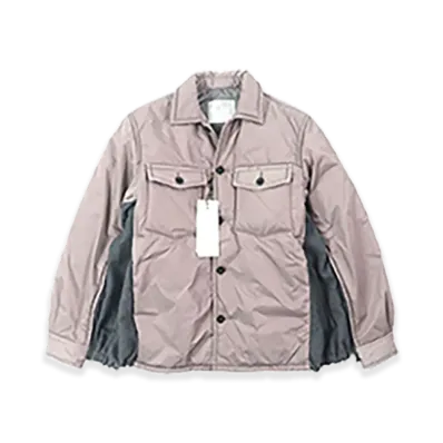 sacai Sports Mix Padded Shirt "Pink"