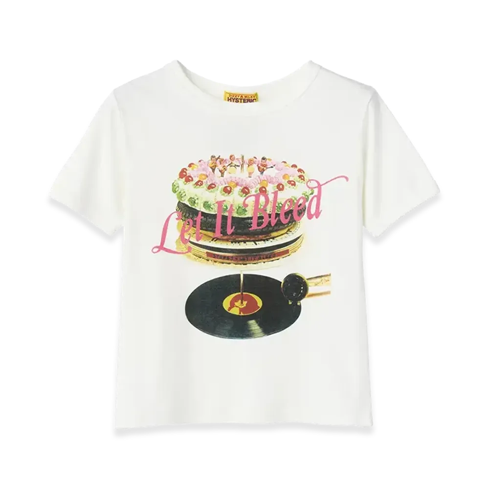 HYSTERIC GLAMOUR x THE ROLLING STONES Women's Let It Bleed T-Shirt "White"