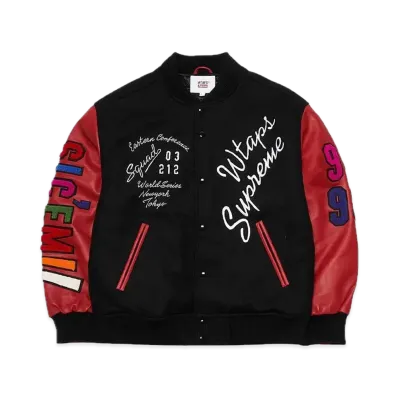 Supreme x WTAPS Varsity Jacket "Black"