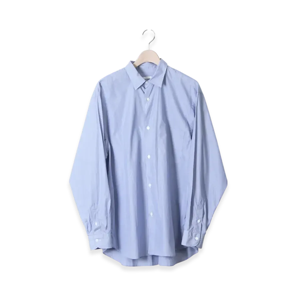 COMOLI Poplin Shirt "Stripe"