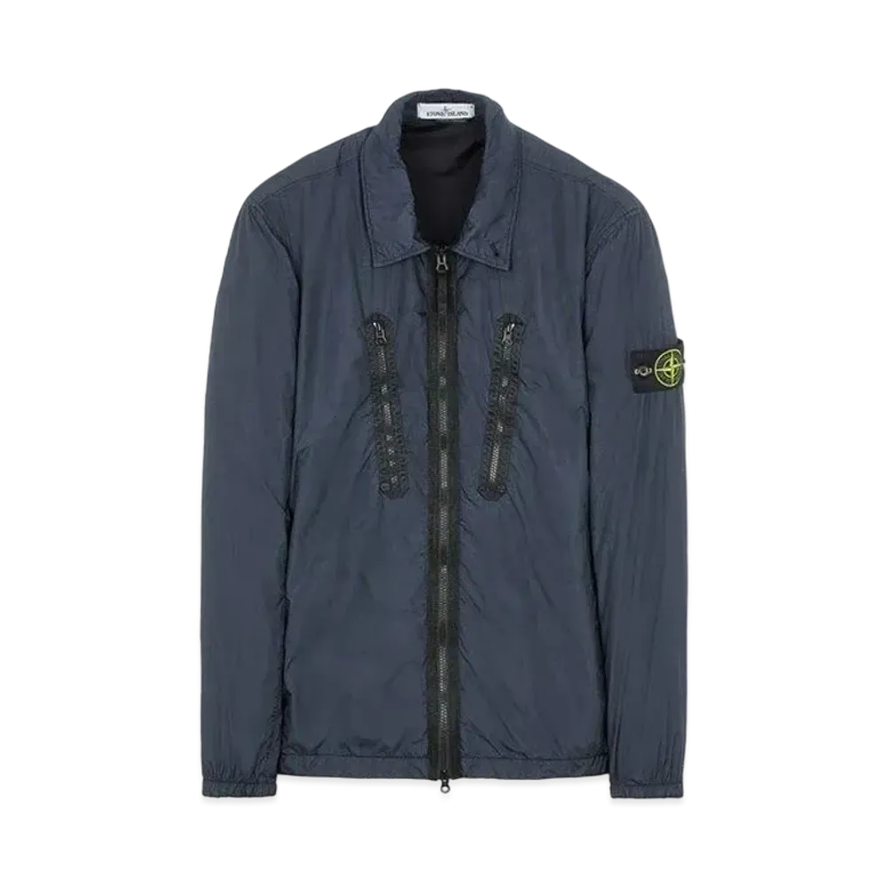 Stone Island 10523 GARMENT DYED CRINKLE REPS NY -TC "Blue"