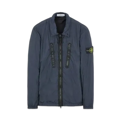 Stone Island 10523 GARMENT DYED CRINKLE REPS NY -TC "Blue"