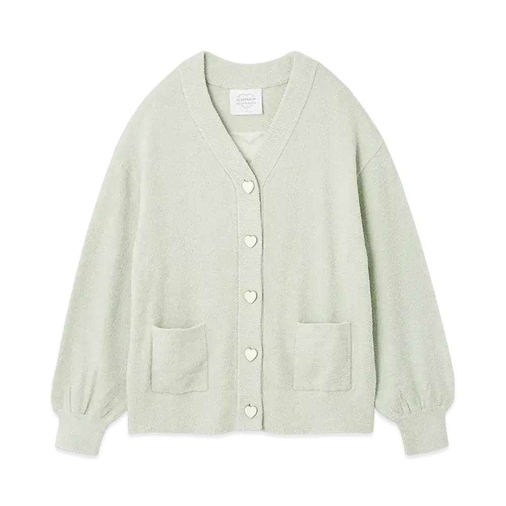 GELATO PIQUE x LE SSERAFIM Smooth Cardigan "Green"