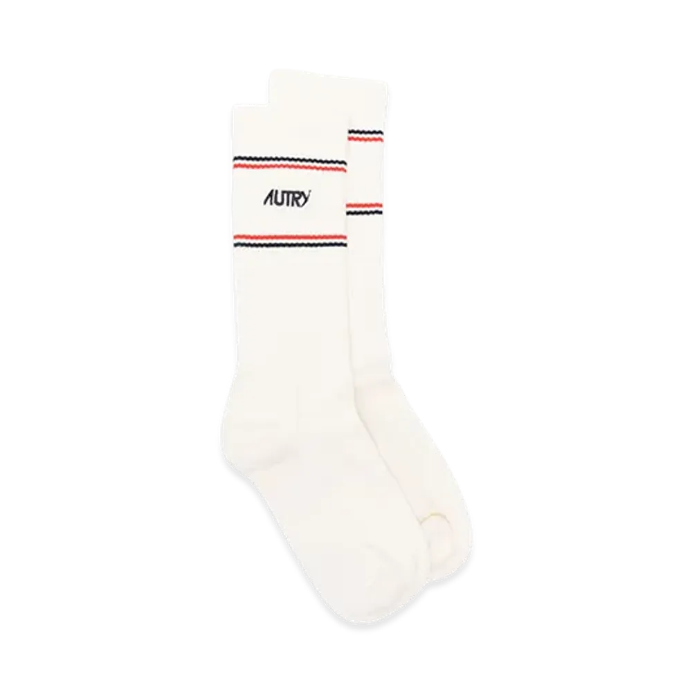 Maison Kitsune x Autry Socks "White"