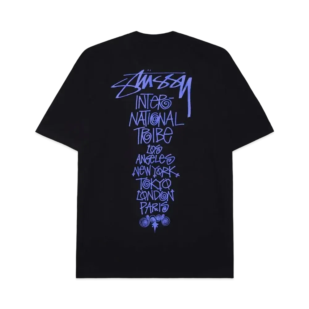 Stussy Tribe Stack Tee "Black" 