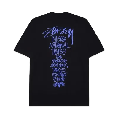 Stussy Tribe Stack Tee "Black"