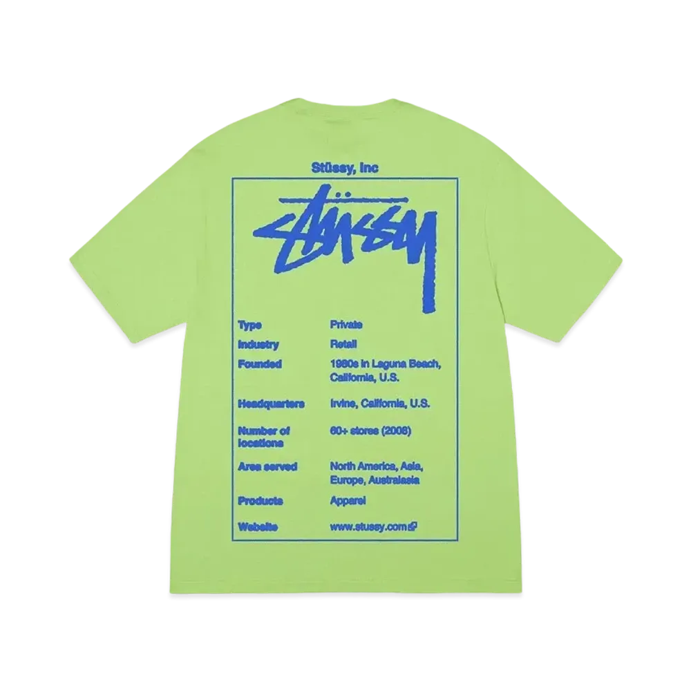 Stussy Wiki Tee "Tea"