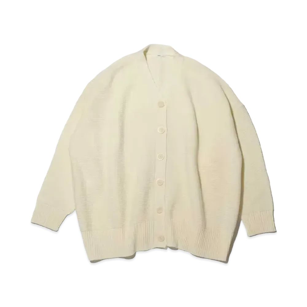 atmos pink Knit Cardigan "White"