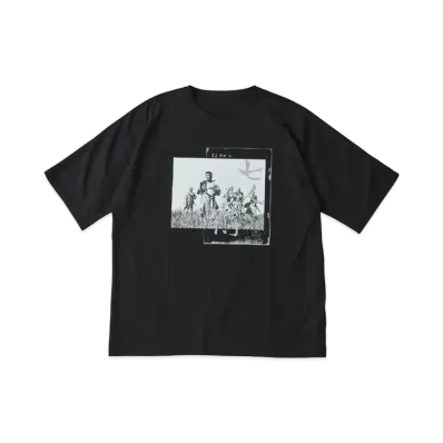 PORTER CLASSIC x Seven Samurai T-shirt Photo / Script 1 "Black"