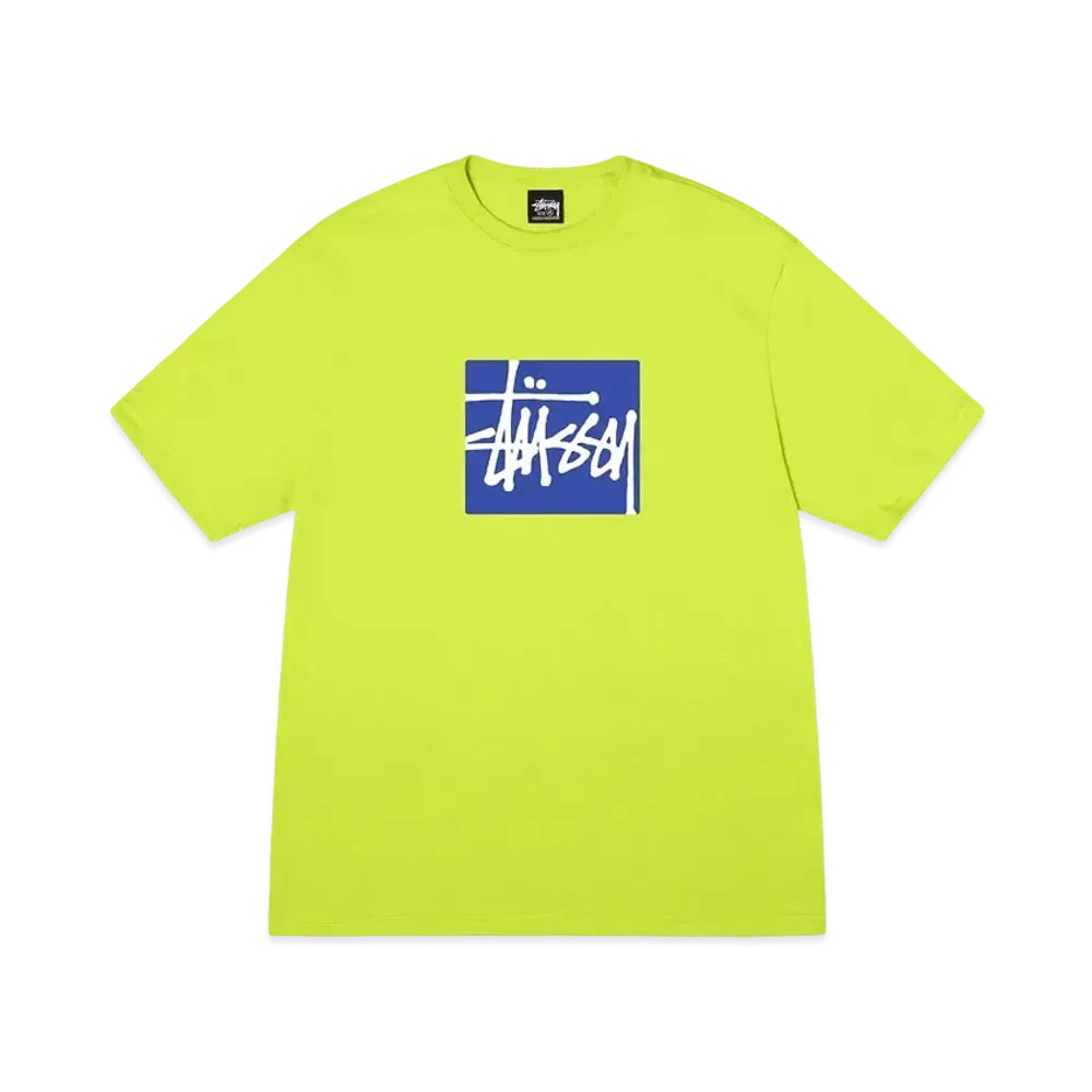 Stussy Stock Box Tee "Lime"