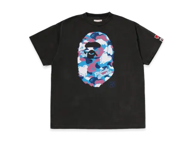 A BATHING APE x EMOTIONALLY UNAVAILABLE Ape Head Tee "Black"