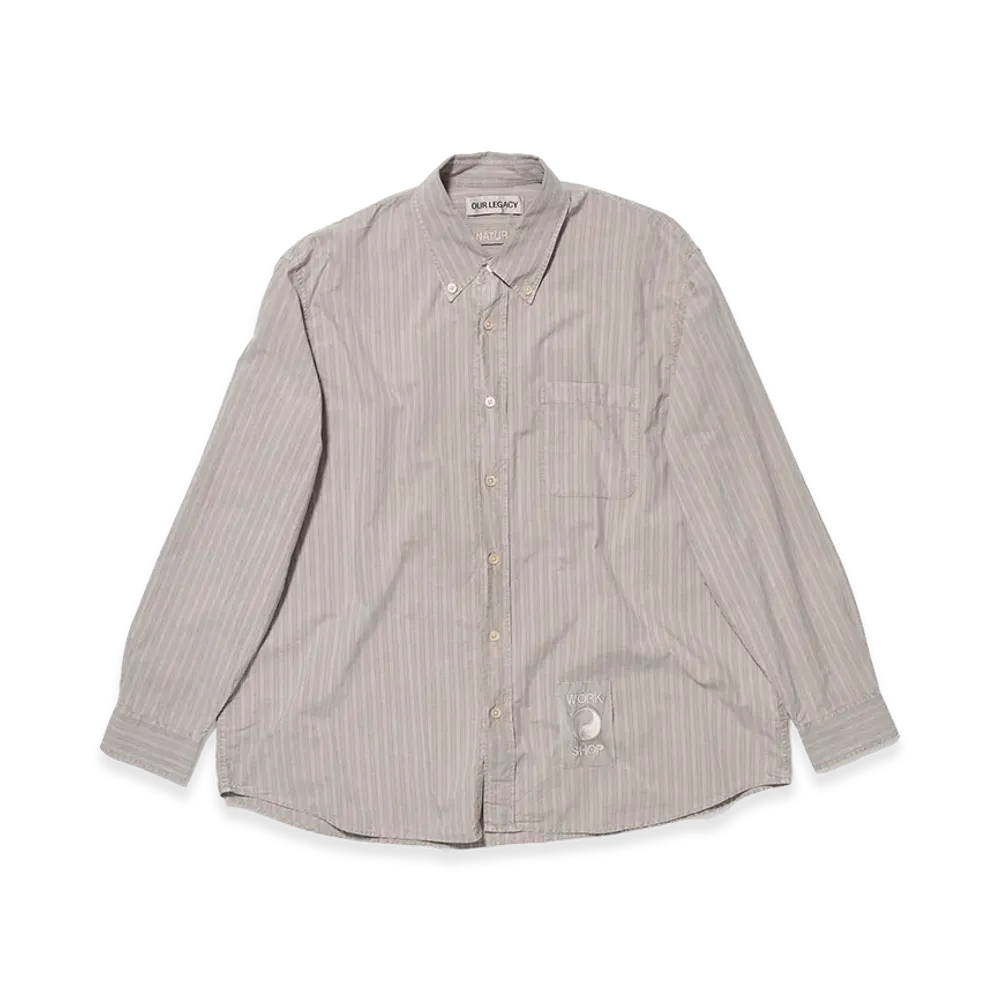 OUR LEGACY Work Shop Work Shop Shirt "Choco Stripe"