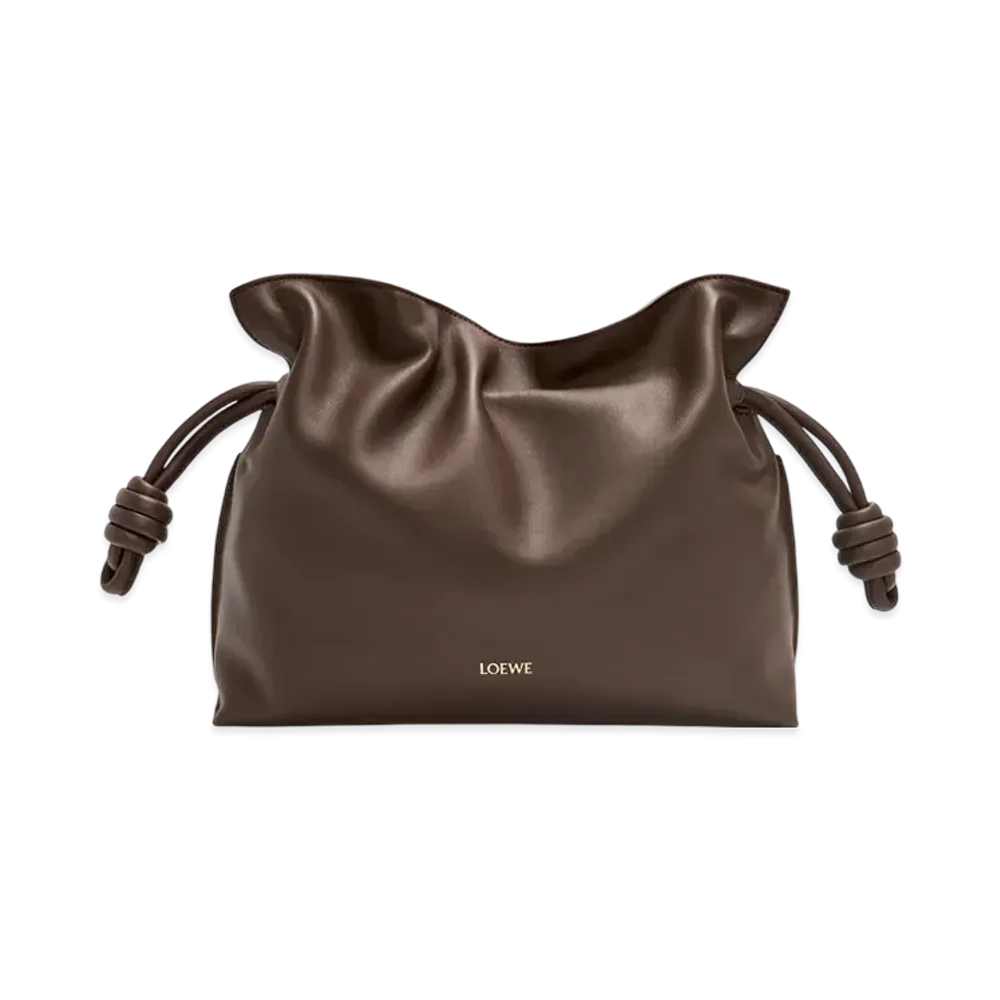 LOEWE Flamenco Clutch Medium "Chocolate"