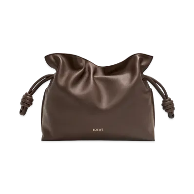 LOEWE Flamenco Clutch Medium "Chocolate"