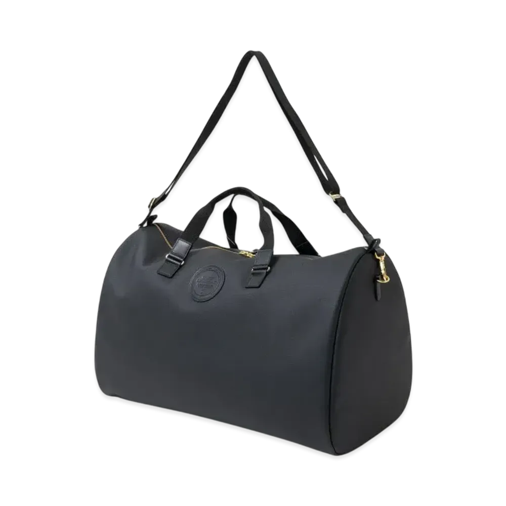 RATS Synthetic Leather Boston Bag "Black"