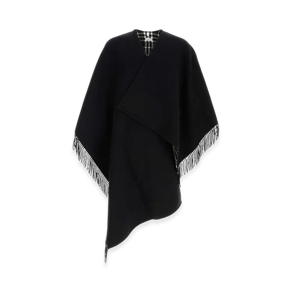 Burberry Wool Cape "Checked/Black"