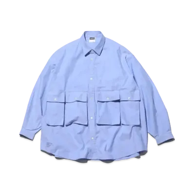 Freshservice Oxford Flap Pocket L/S Shirt "Blue"