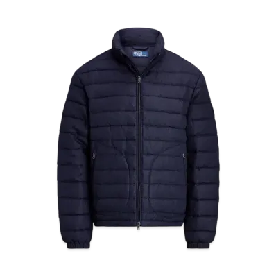 Polo Ralph Lauren Quilted Linen Down Jacket "Navy"