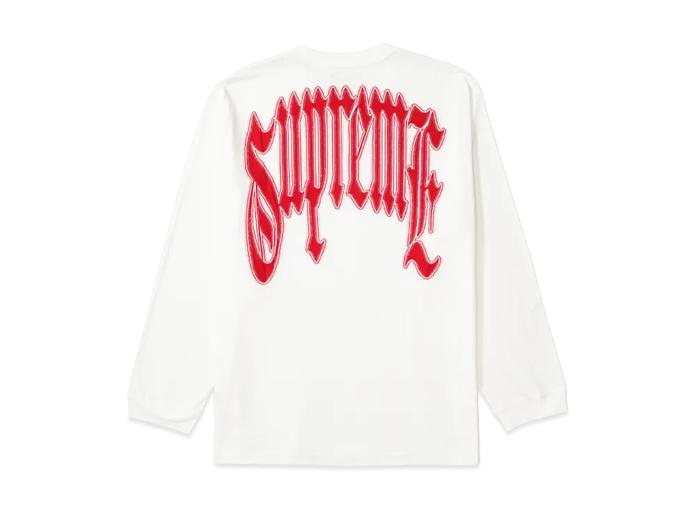 Supreme Intarsia L/S Top "White"