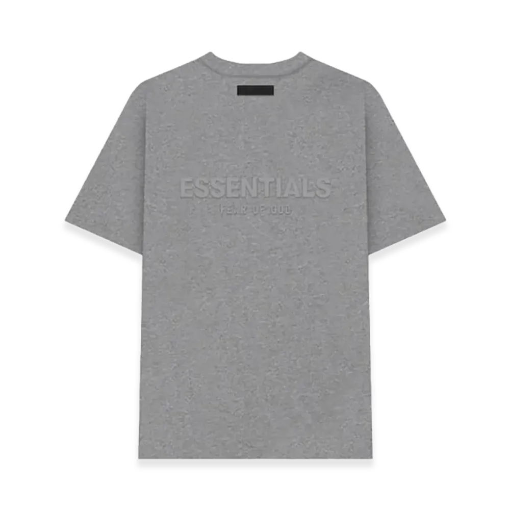 フィアオブゴッド エッセンシャルズ シリコンバックロゴ Tシャツ 半袖 "ダークオートミール"
