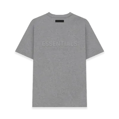 FEAR OF GOD ESSENTIALS Silicone Back Logo Short Sleeve T-Shirt "Dark Oatmeal"
