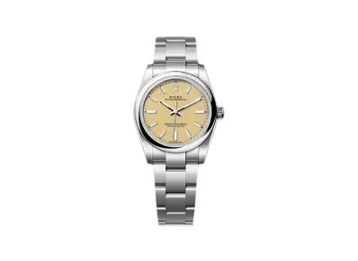 ROLEX Oyster Perpetual 34mm Oystersteel 124200 "Beige"