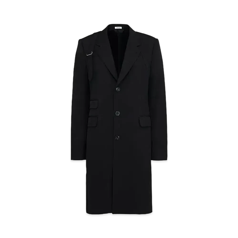 Alexander McQUEEN Single Breasted Coat "Black"