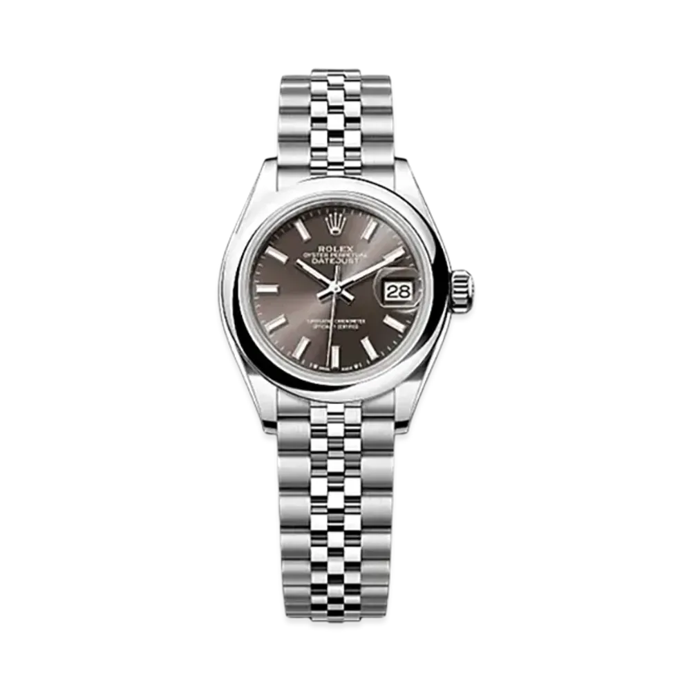 ROLEX Lady-Datejust Oystersteel "Brown"