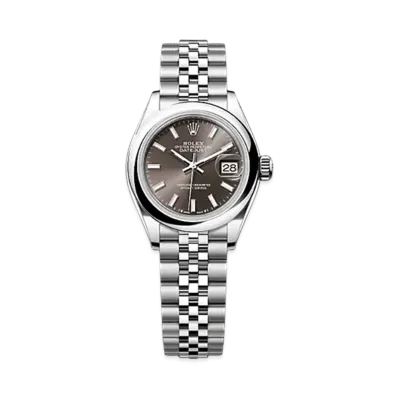 ROLEX Lady-Datejust Oystersteel "Brown"