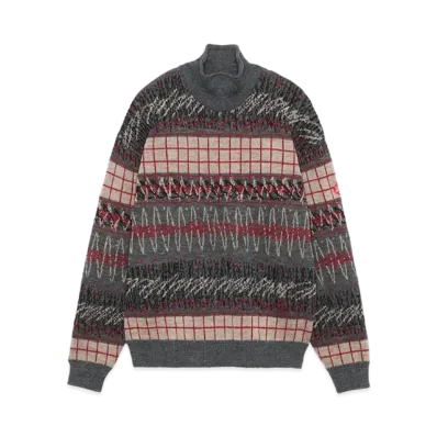 Cav Empt (C.E) WAVE LINE WOOL KNIT "Grey"