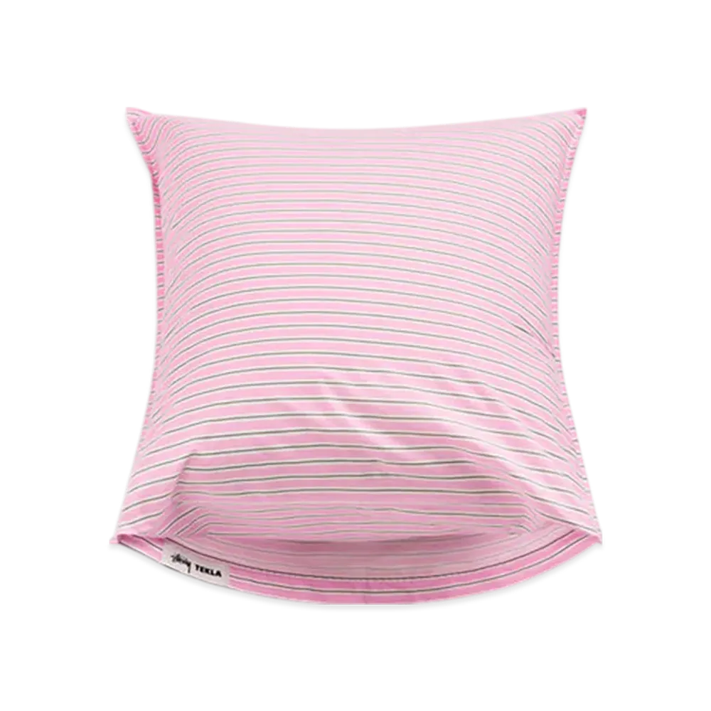 Stussy x Tekla Percale Pillow Sham Queen Size "Pink Stripes"