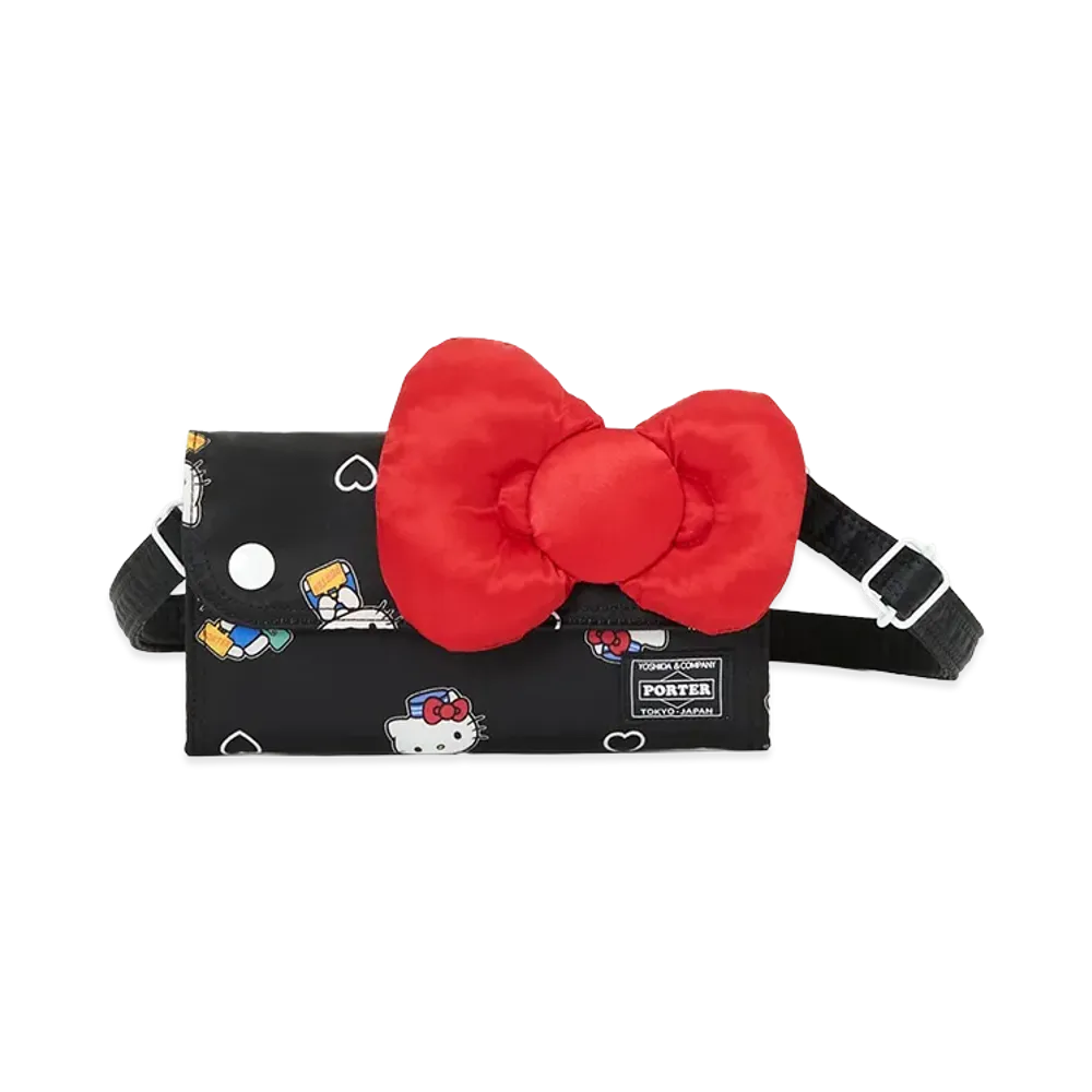 PORTER x HELLO KITTY 2Way Long Wallet "Black"