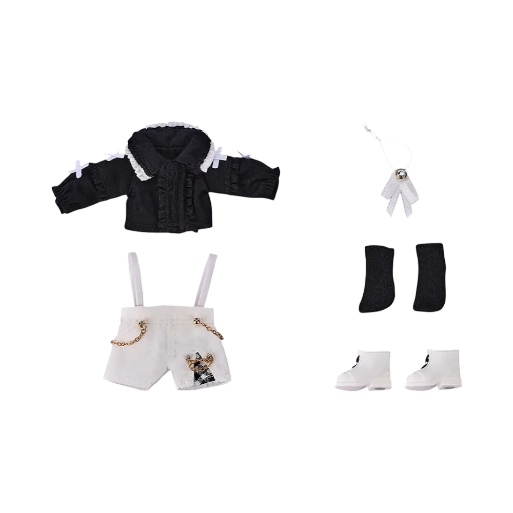 Good Smile Company "Nendoroid Doll" -Nendoroid Doll- Outfit Set: Suspender Shorts Set (Black & White)