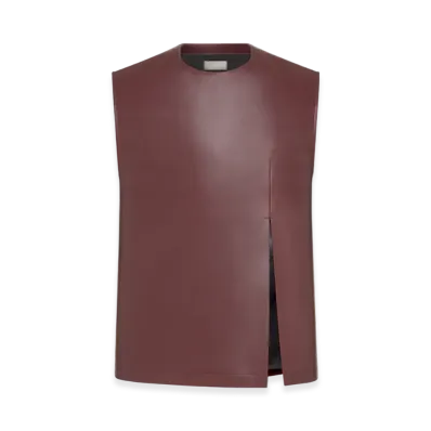 Dior Christian Dior Couture Top Calfskin "Burgundy"