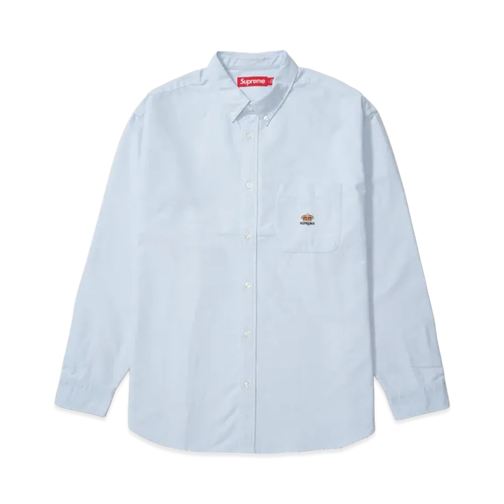 Supreme Loose Fit Flannel Oxford Shirt "Light Blue"