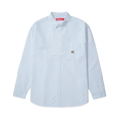 Supreme Loose Fit Flannel Oxford Shirt "Light Blue"