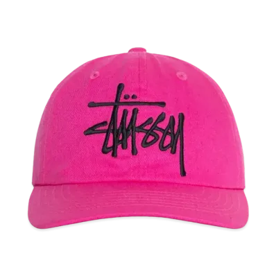 Stussy Low Profile Big Basic Snapback "Pink"