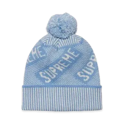 Supreme Banner Beanie "Light Blue"