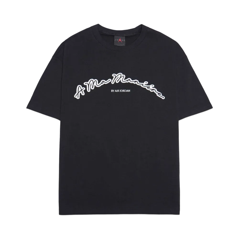 Jordan x A MA MANIÉRE Short Sleeve T-shirt "Black"