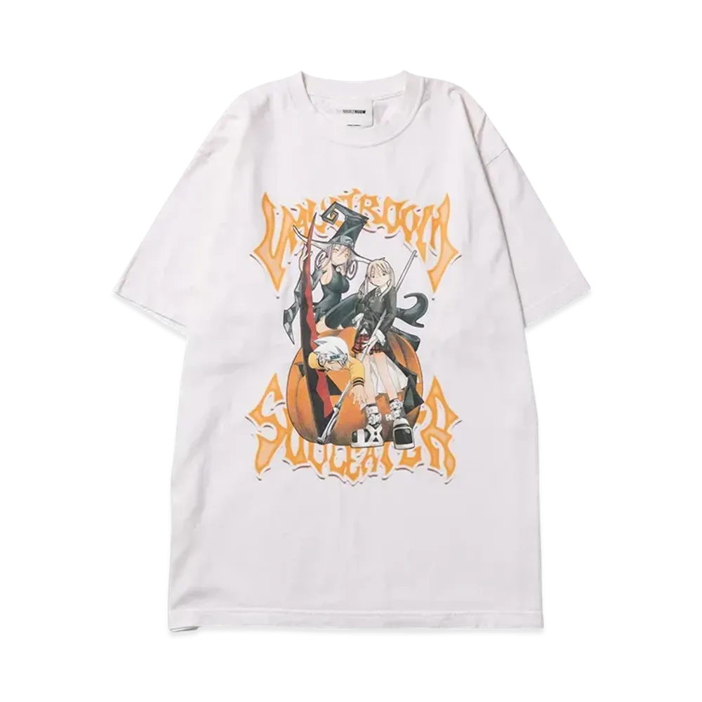 ボルトルーム x ソウルイーター ソウル&マカ Tシャツ "オフホワイト"