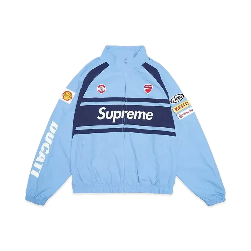 Supreme x Ducati Track Jacket "Light Blue"
